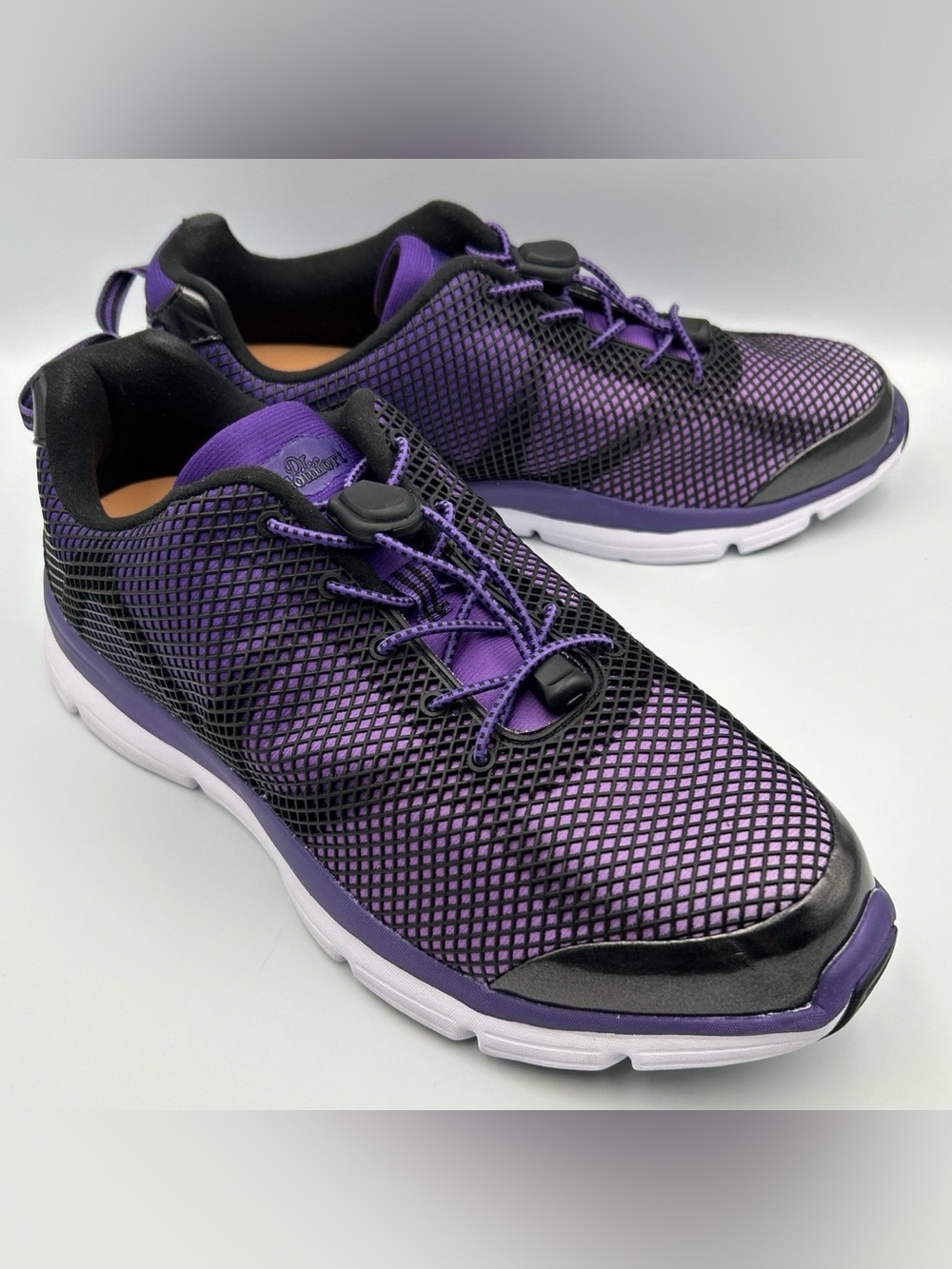 DR COMFORT Katy Orthotic Sneakers Size 11M Drawstring Comfort Casual Shoe Purple